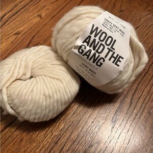 Wool and the Gang Cream Yarn